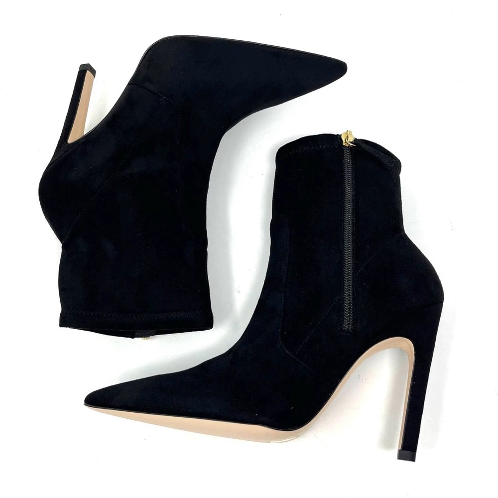 Good American Icon Bootie Suede Black Size 7